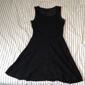 derek ♡ heart Black Textured Dress